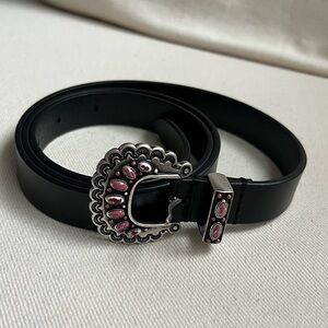 Isabel Marant Temoia Shell Buckle Leather Belt size 90